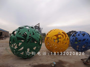 不銹鋼鏤空球雕塑，學校不銹鋼景觀球 ，卓景雕塑